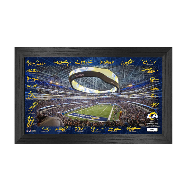 Los Angeles Rams NFL Super Bowl LVI Framed Commemorative Wall Decor With  Color Images, A Game Day-Inspired Ticket & Scores