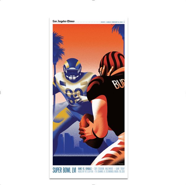 Rams Win Super Bowl Front Page Poster – Shop LA Times