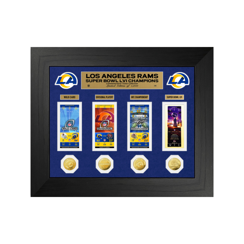 NFL Super Bowl LVI Champions 12x15 Ticket Frame Rams