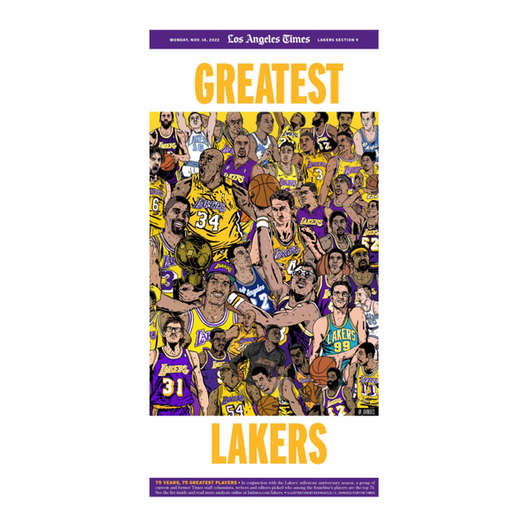 75 Years of Lakers Basketball in a Hardcover Collector's Book