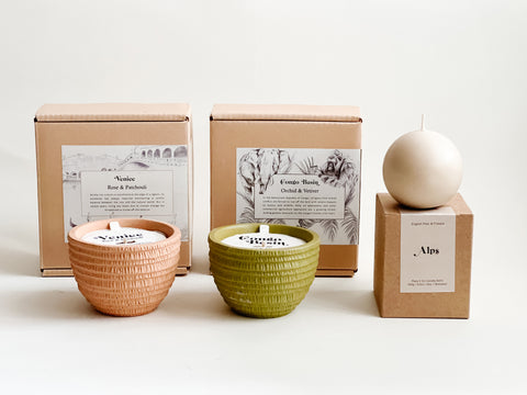 Sustainable candle gift sets for the perfect gift