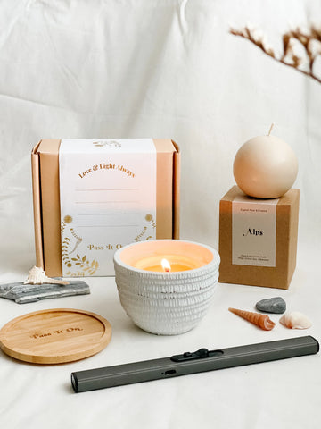 Sustainable candle sets for the perfect gift