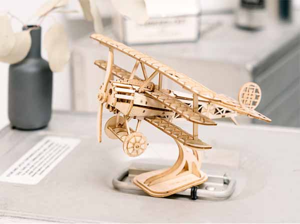 airplane wooden model