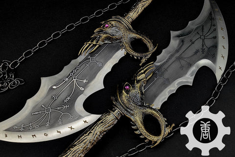 Blades of Chaos life size prop