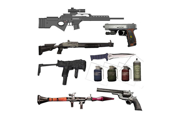 re4 weapons 