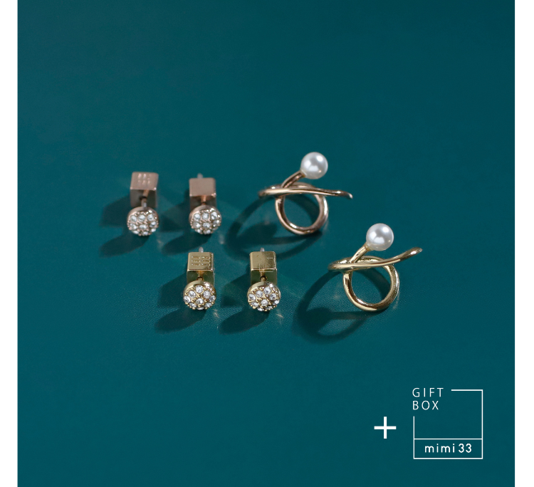 【Christmas Limited】Bijou Earrings & Pearl Ear Cuff