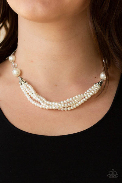 Paparazzi Accessories: Sail Away with Me - Gold Pearl Necklace