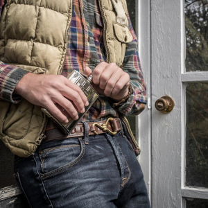 Bluegrass Belts Brown Leather Hoof Pick Belt