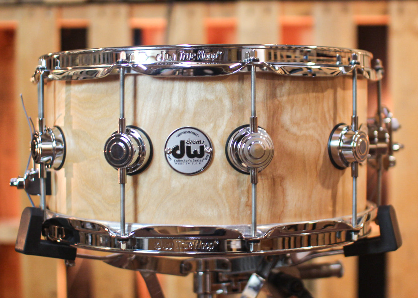 DW 6.5x14 Collector's Birch VLT Natural Satin Oil True Sonic Snare