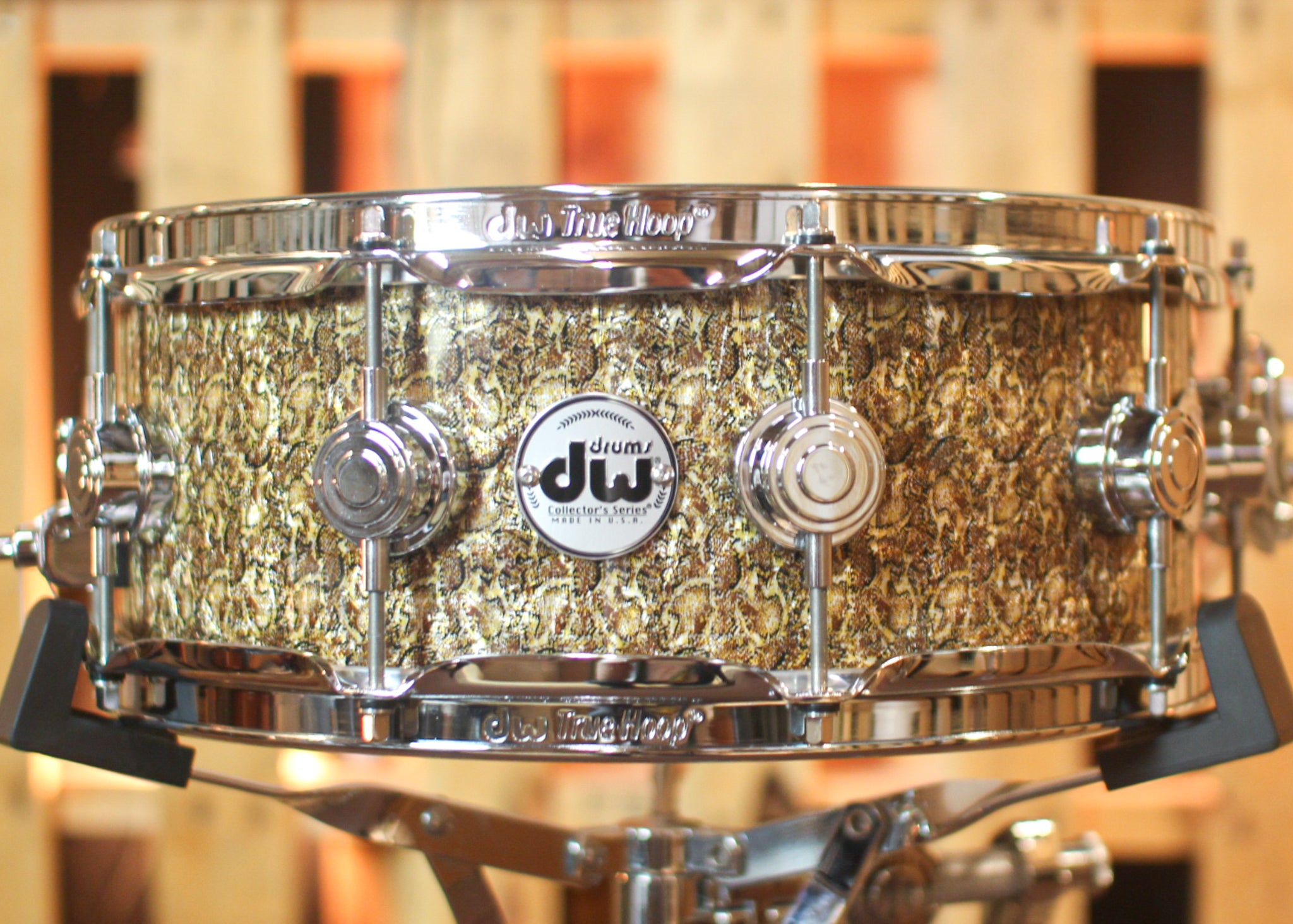 DW 5x14 Collector's Standard Maple Golden Boa Snare Drum - SO 