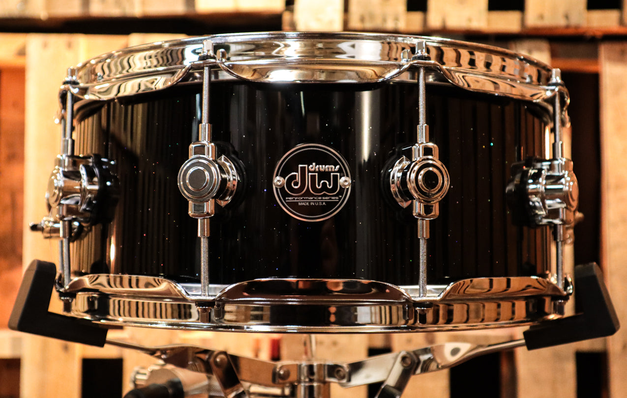 DW Performance Black Mirra Snare Drum - 5.5x14 | The DW Store