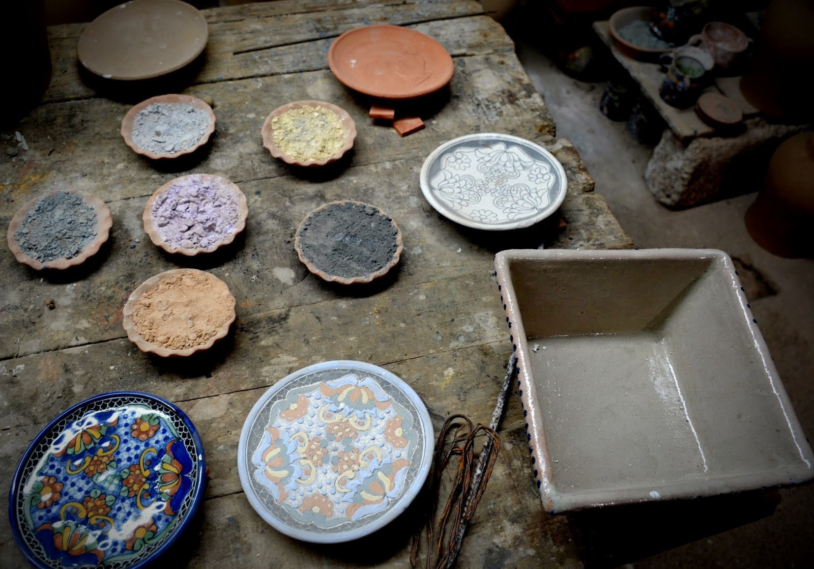 talavera pottery glazes paints