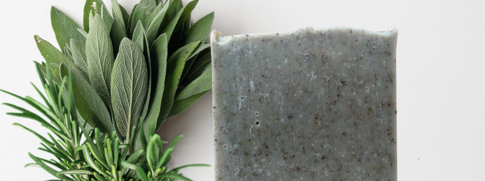 Rustica Gift & Pottery's natural handmade vegan rosemary sage soap bar features organic ingredients.