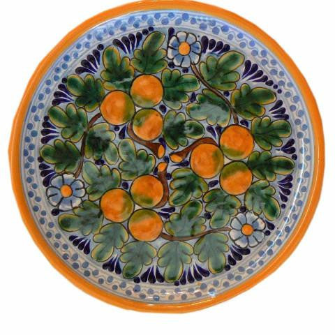 talavera pottery naranja talavera saucer appetizer plato rustica gift talavera pottery naranja talavera saucer appetizer plato