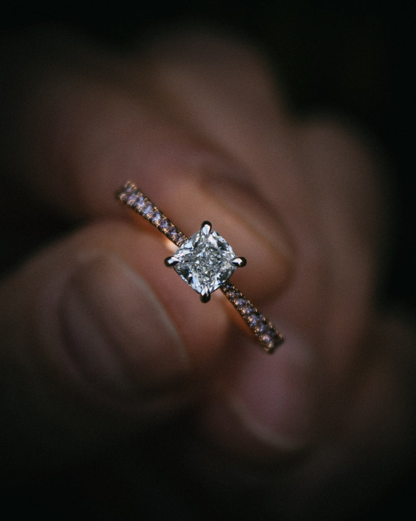 Moira Patience Fine Jewellery Bespoke Australian Argle Pink Diamond Engagement Ring Edinburgh