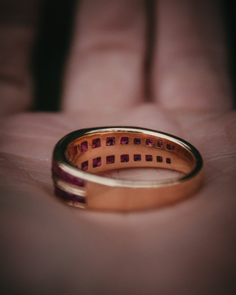 Bespoke Channel Set Ruby Ring