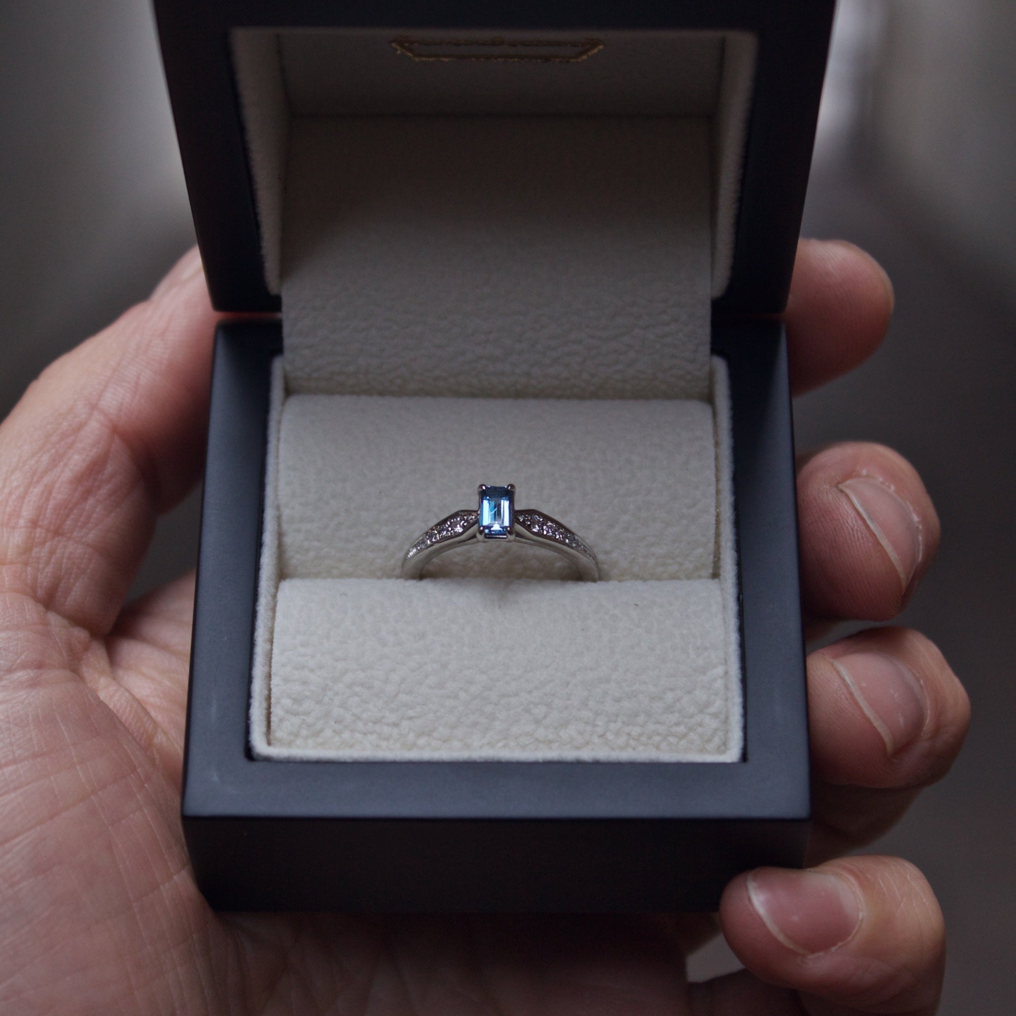 Aquamarine & Diamond Engagement Ring – Moira Patience Fine Jewellery
