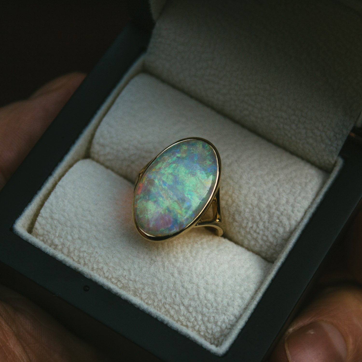 Bespoke Jewellery Commission Australian Opal Ring