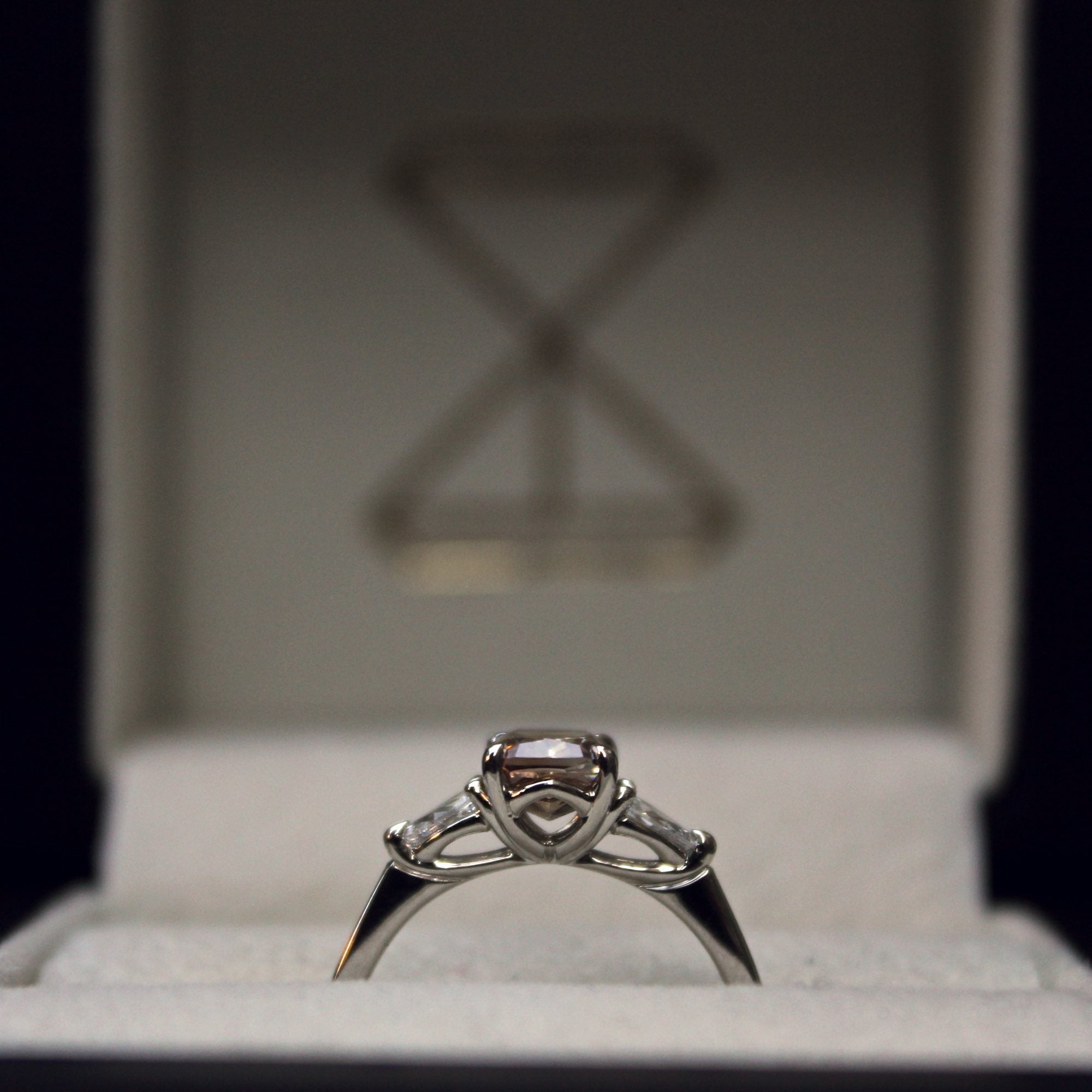 Moira Patience Fine Jewellery Bespoke Commission Champagne Diamond Engagement Ring in Edinburgh