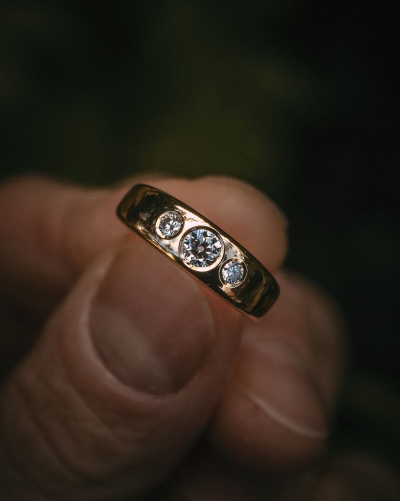 Moira Patience Fine Jewellery chunky gold diamond engagement ring