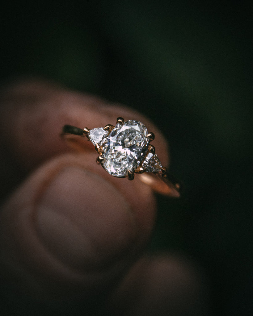 Custom Fidra Diamond Engagement Ring