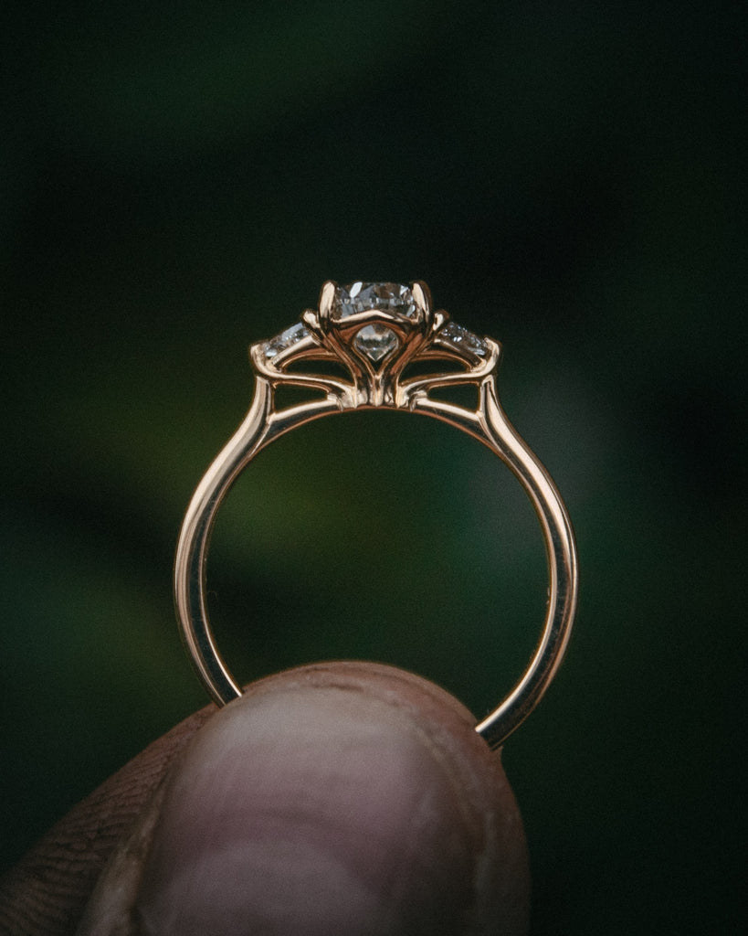 Custom Fidra Diamond Engagement Ring