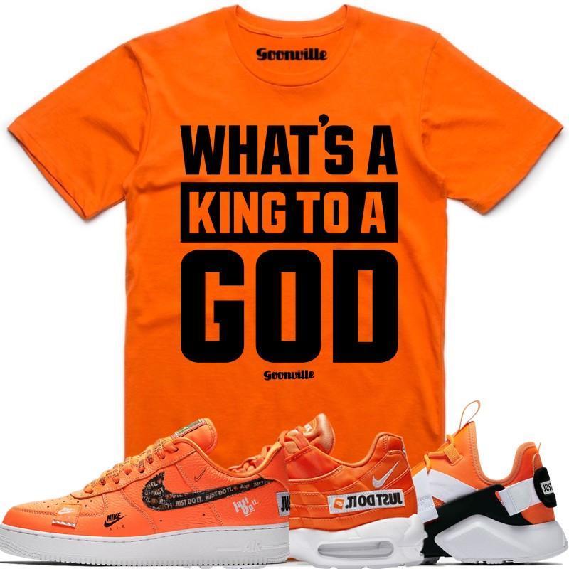 KING GOD Orange Sneaker Tees Shirt 