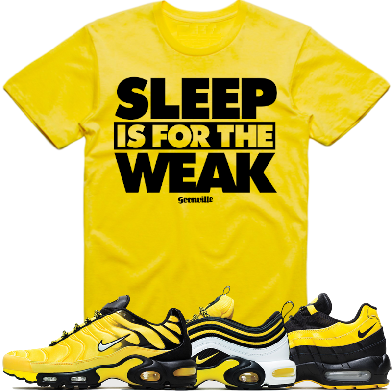 SLEEP WEAK Yellow Sneaker Tees Shirt 
