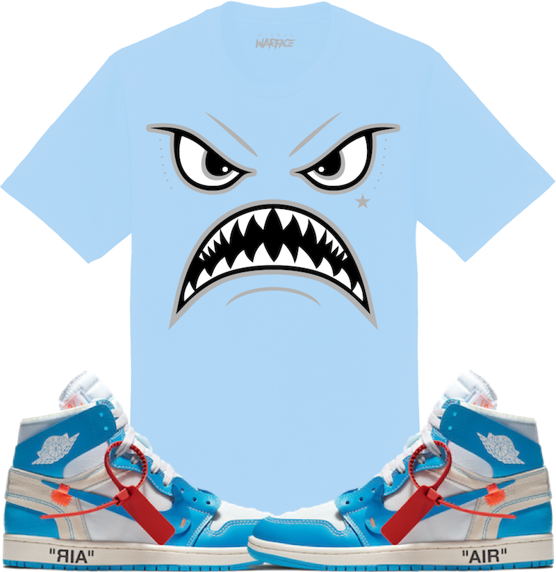 off white jordan 1 unc shirt