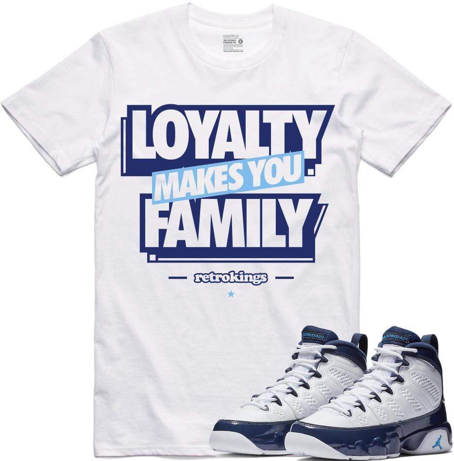 jordan 9 unc shirts