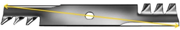 Measure Blade Length Diagonally