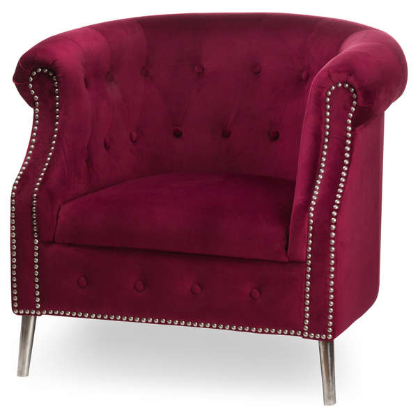 aubergine tub chair