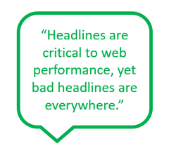 Web headlines are critical to search engine optimization and search rankings