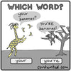 Which word, your or you're?