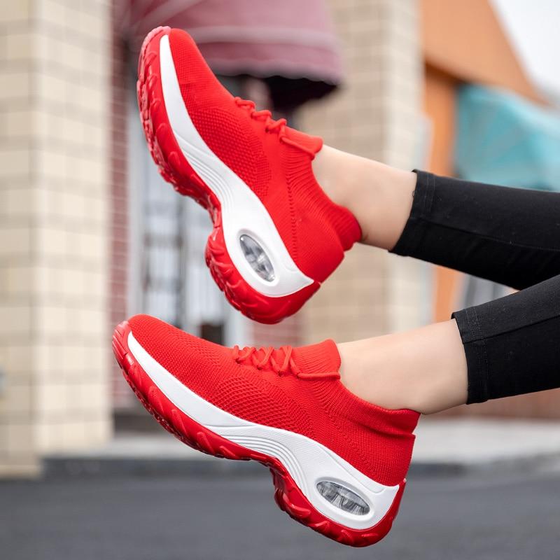 red sock sneakers womens