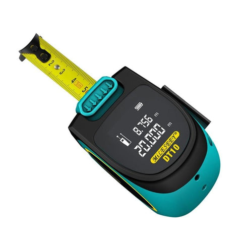 2 In 1 Laser Tape Measure Tool Electronic Distance Measurer Measuring Meter Ruler