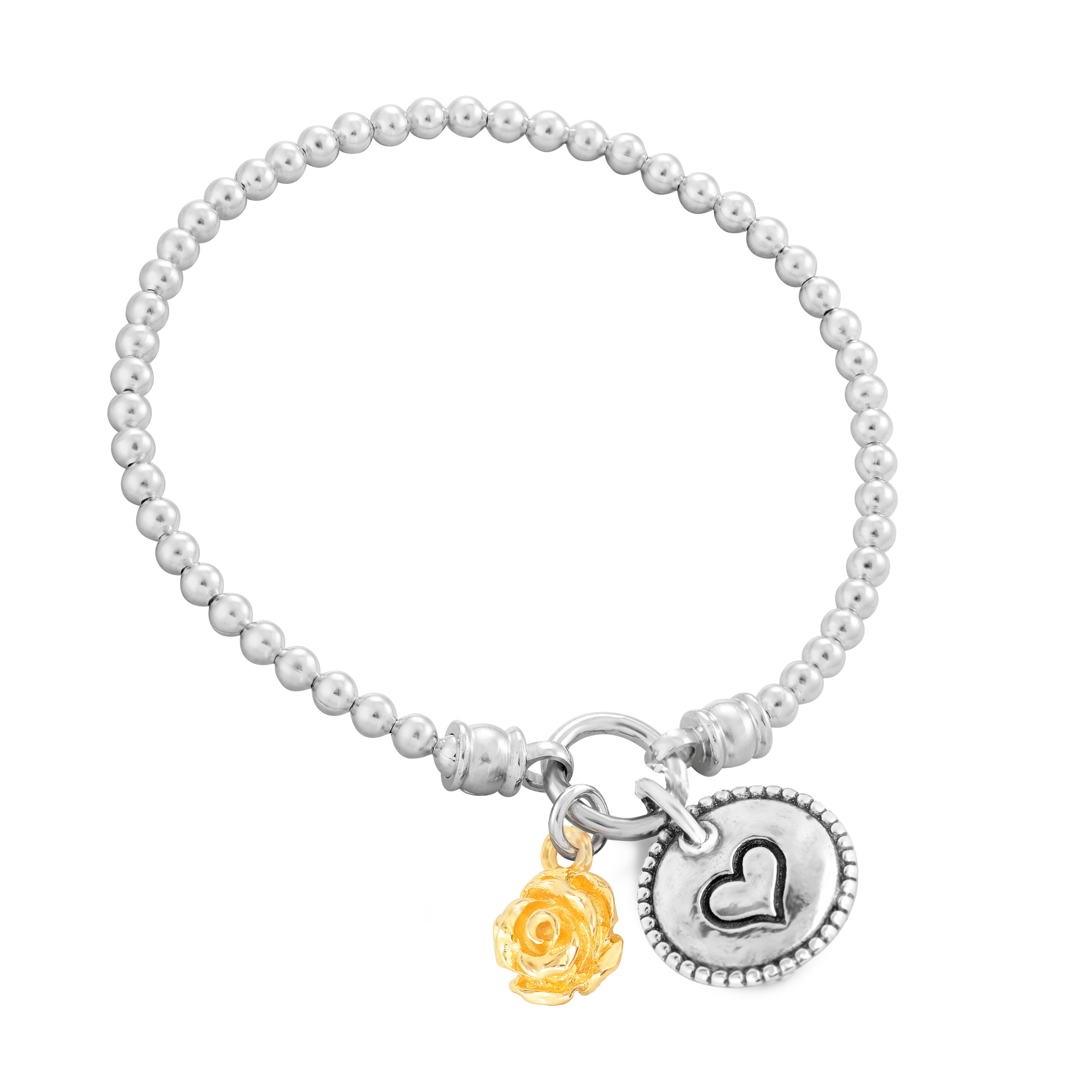 silver stretch bracelets with charms