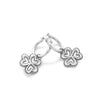 Clover Charms Hoop Earrings Sterling Silver - Danny Newfeld Collection