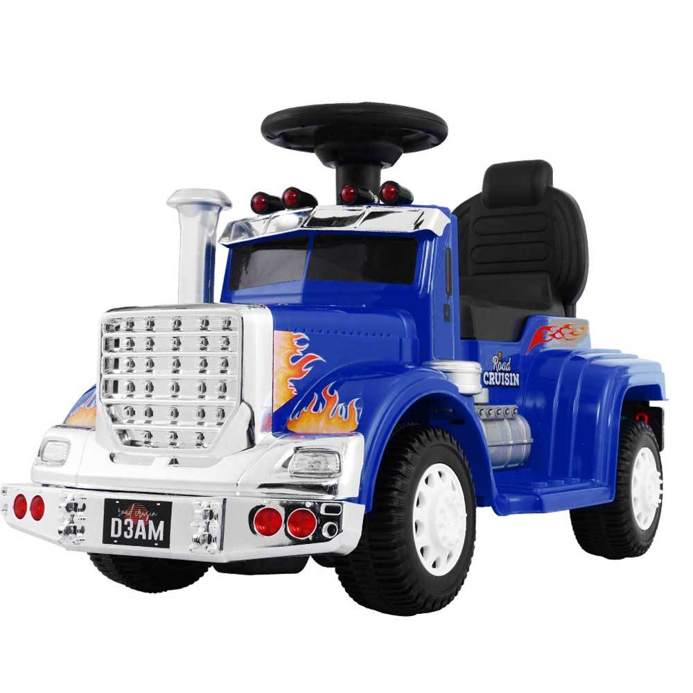 big blue toy truck