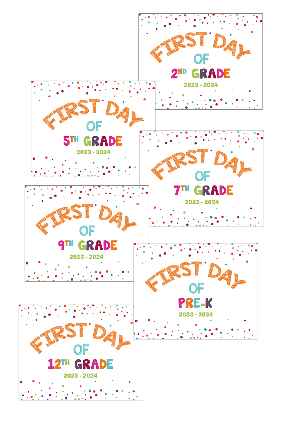 20232024 First Day of School Signs Freebie Finding Mom Reviews on