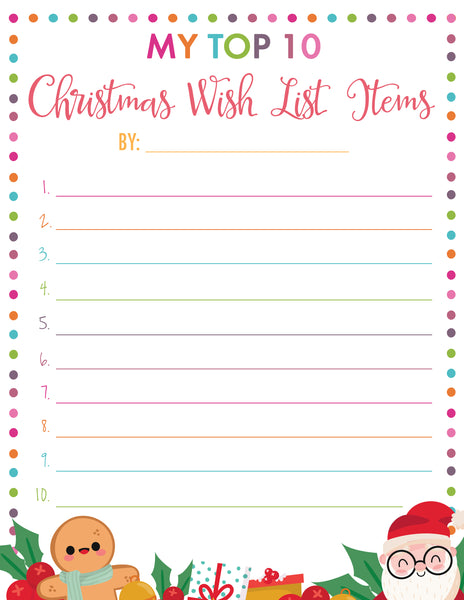Foresee lure Lydig My Top Ten Christmas Wish List – Freebie Finding Mom