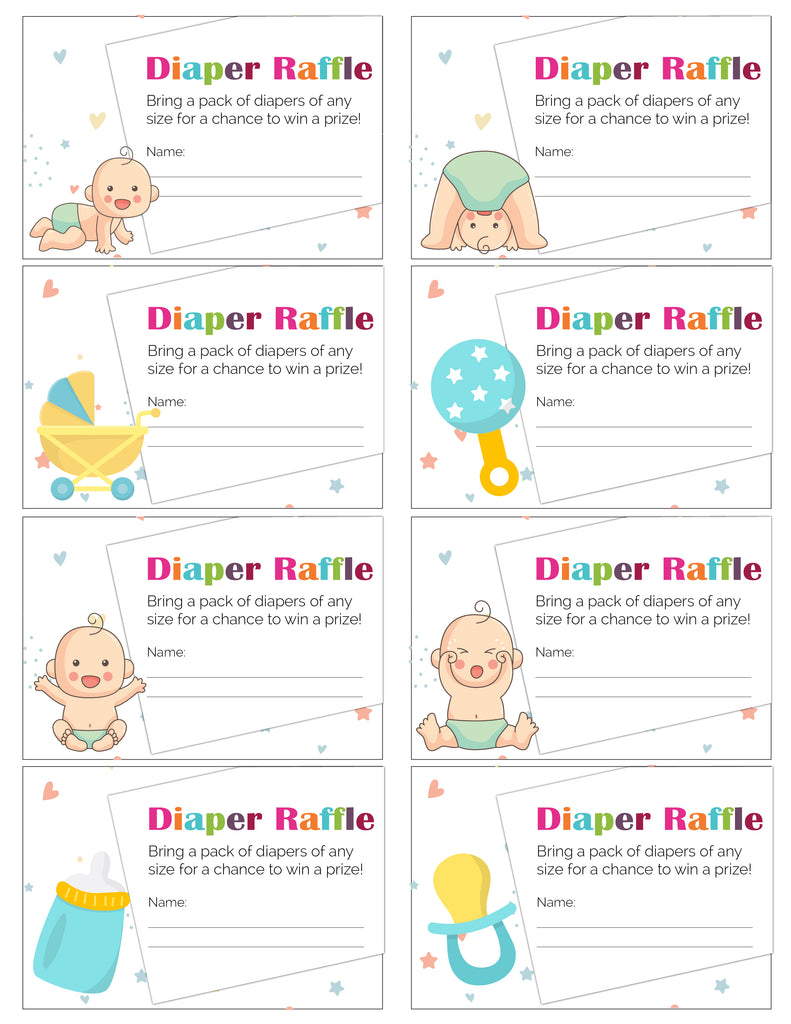 How To Make Diaper Raffle Tickets On Microsoft Word