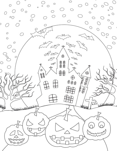 halloween coloring contest pages