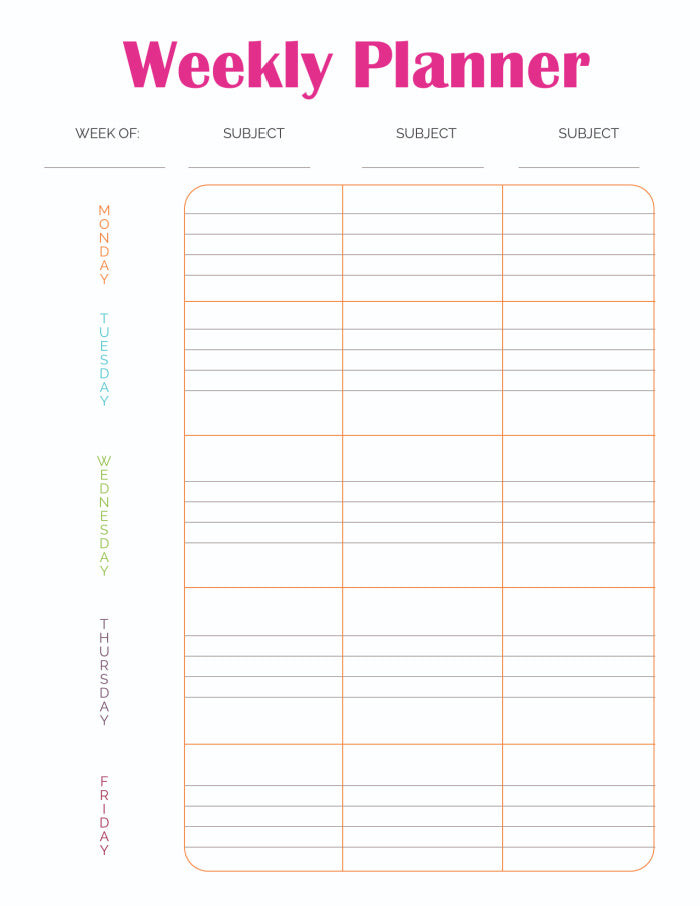 Student Planner (13 Pages) – Freebie Finding Mom