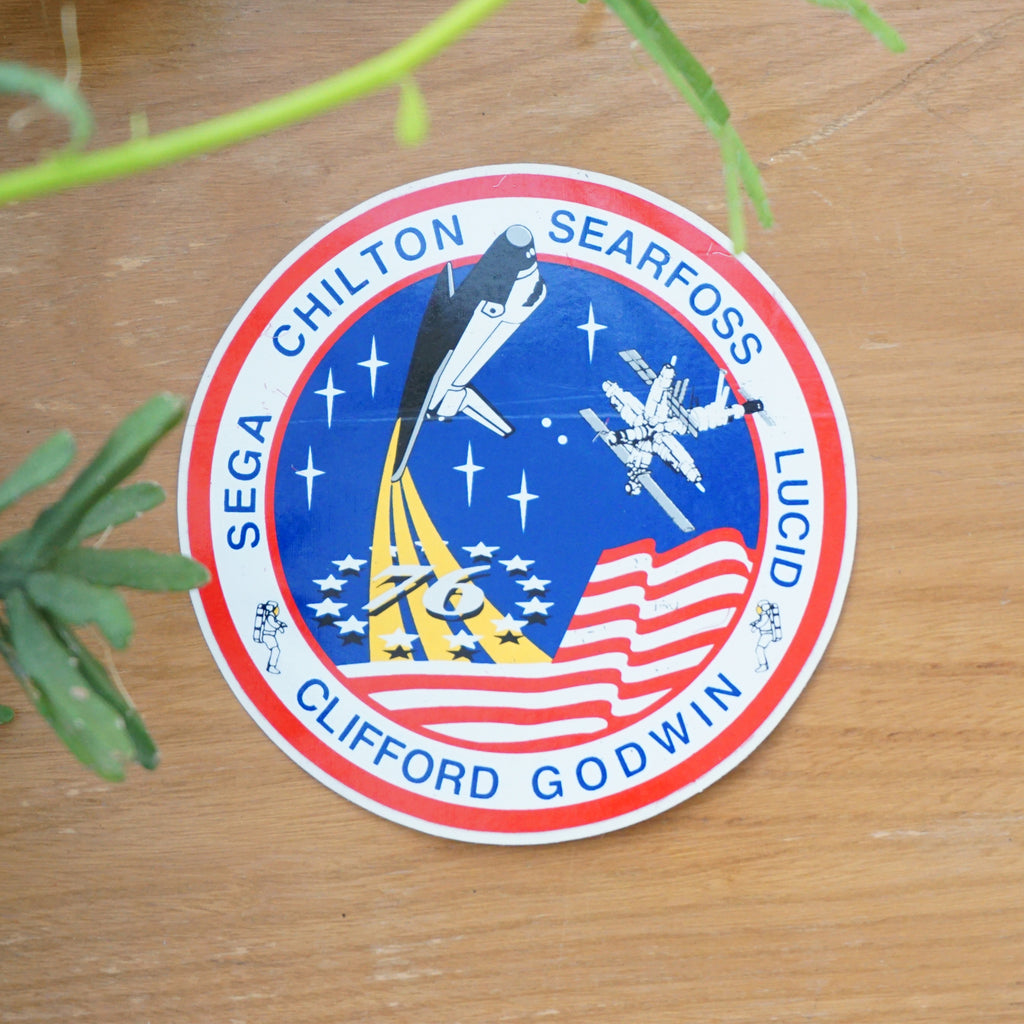STS 47 (NASA) holografischer Aufkleber, gestanzter Vinyl-Aufkleber