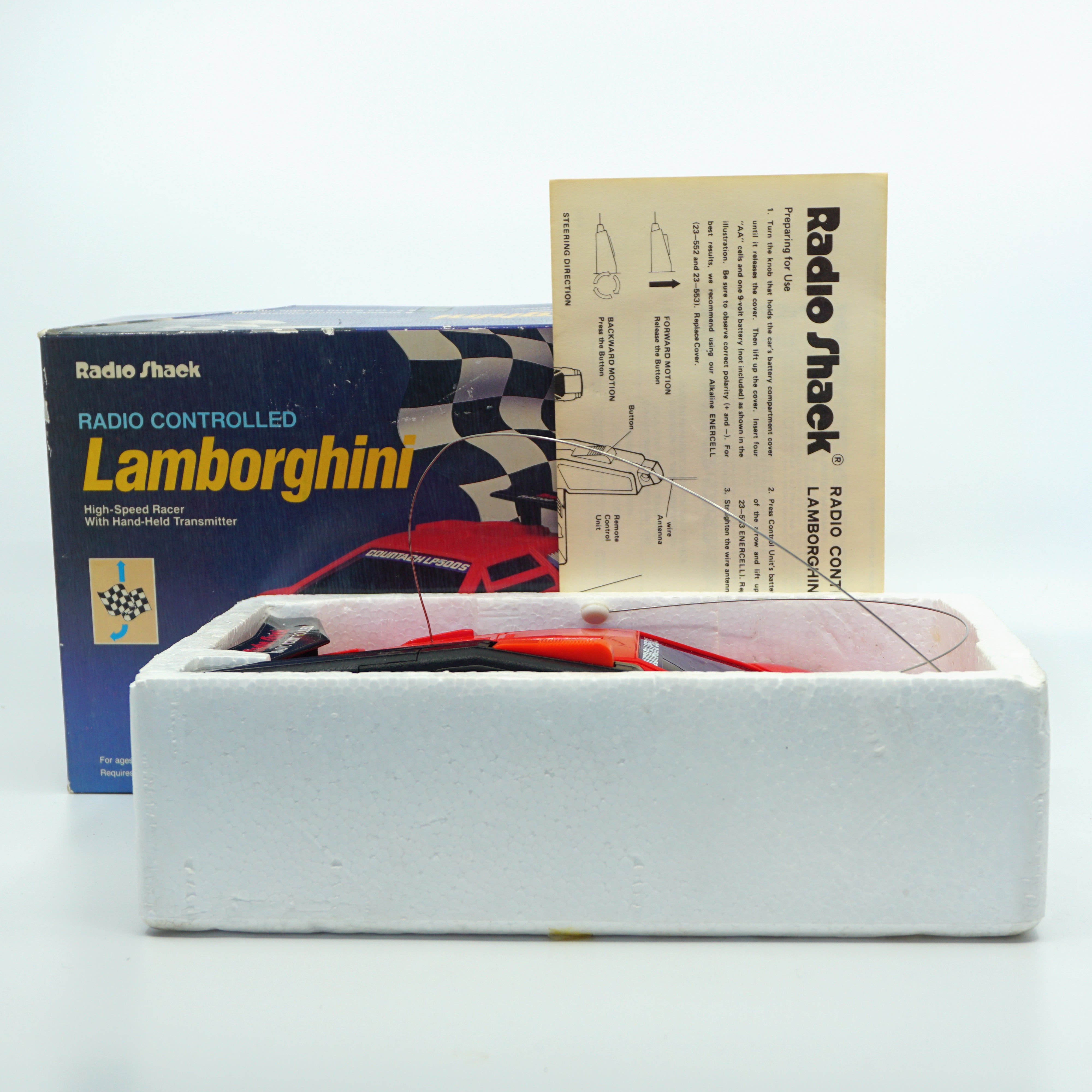 1970s Vintage Lamborghini High-Speed Racer RC Car for Radio Shack –  Sustainable Deco, Inc.