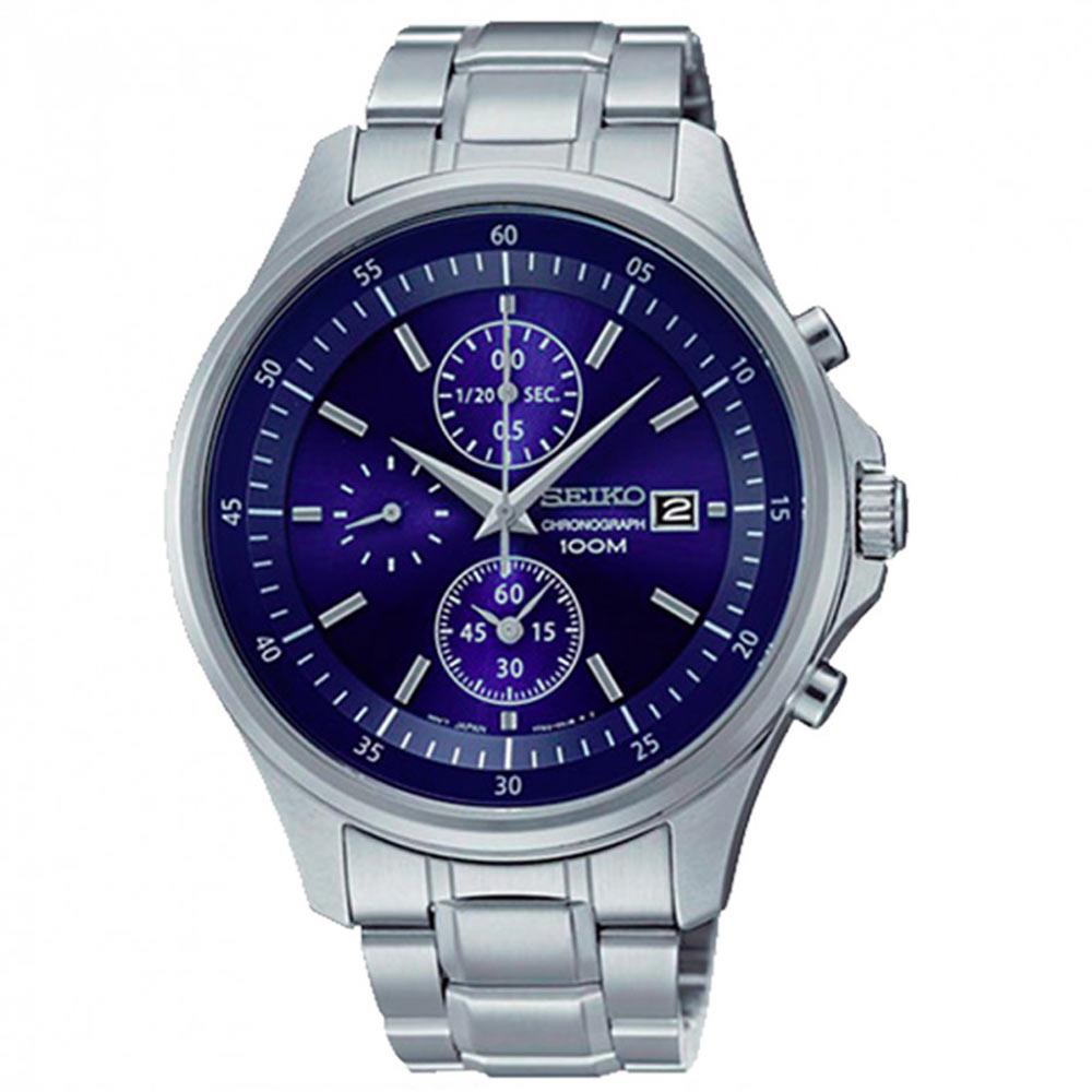 SEIKO Blue Dial Chronograph Stainless Steel Men's Watch Item No. SNDE2 |  Romance Jewellers | Jewelry Store in North Vancouver