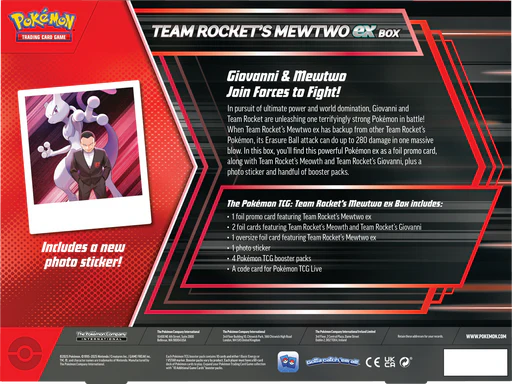 Pokemon TCG: Scarlet & Violet - Destined Rivals Team Rocket's Mewtwo ex Box Set