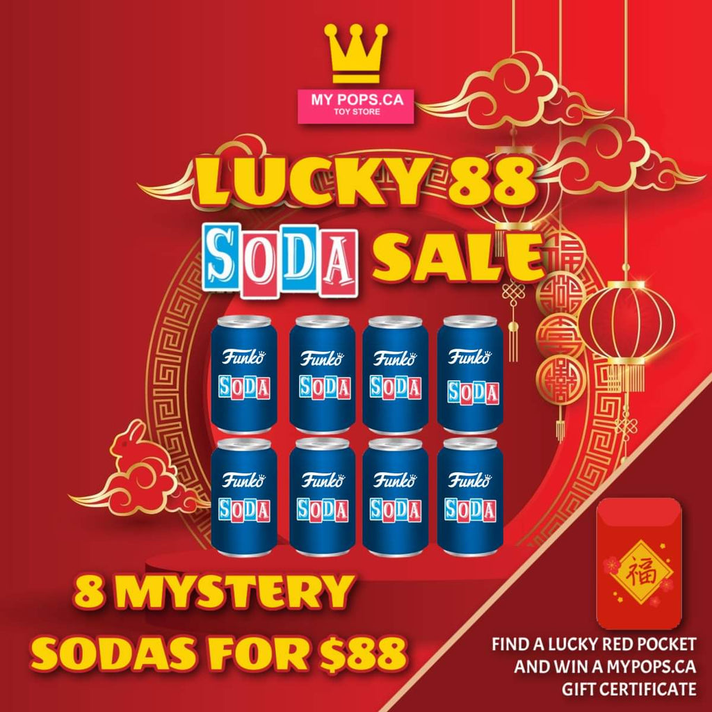 Lucky 88 8 Funko Soda Vinyl Mystery Box Limited To 100 Only Mypops Ca