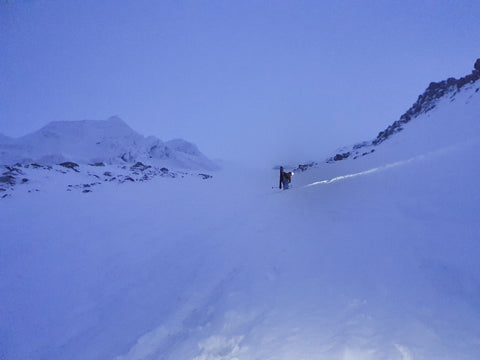 vers le weisshorn dans les alpes suisses 